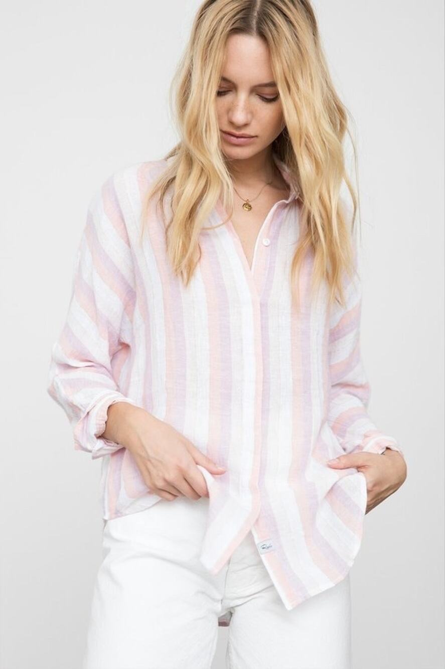 Rails Alyssa Top Dusk Stripe Button Down Shirt Striped size S